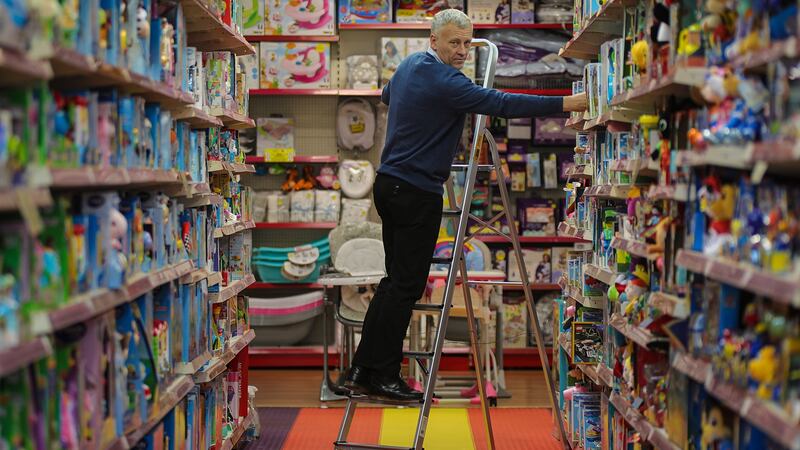 Daithí O’Connor, proprietor of World of Wonder, says that unlike other non-essential purchases, ‘as the lockdown progresses parents will begin to panic and try get their toys anywhere they can’. Photograph: Valerie O’Sullivan