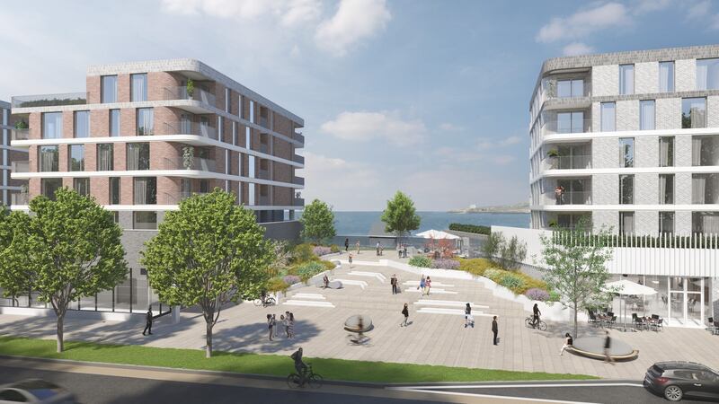 The Claremont development in Howth will comprise 512 apartments, a creche and 28,000sq ft of retail space.